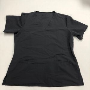 Figs dark grey technical collection scrub top